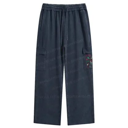 Facial Fragments Washed Cargo pants