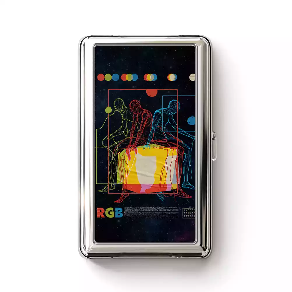 Meditation In Color Cigarette Case