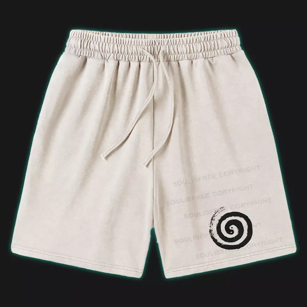 Designed The Cycle Of Life Washed Shorts