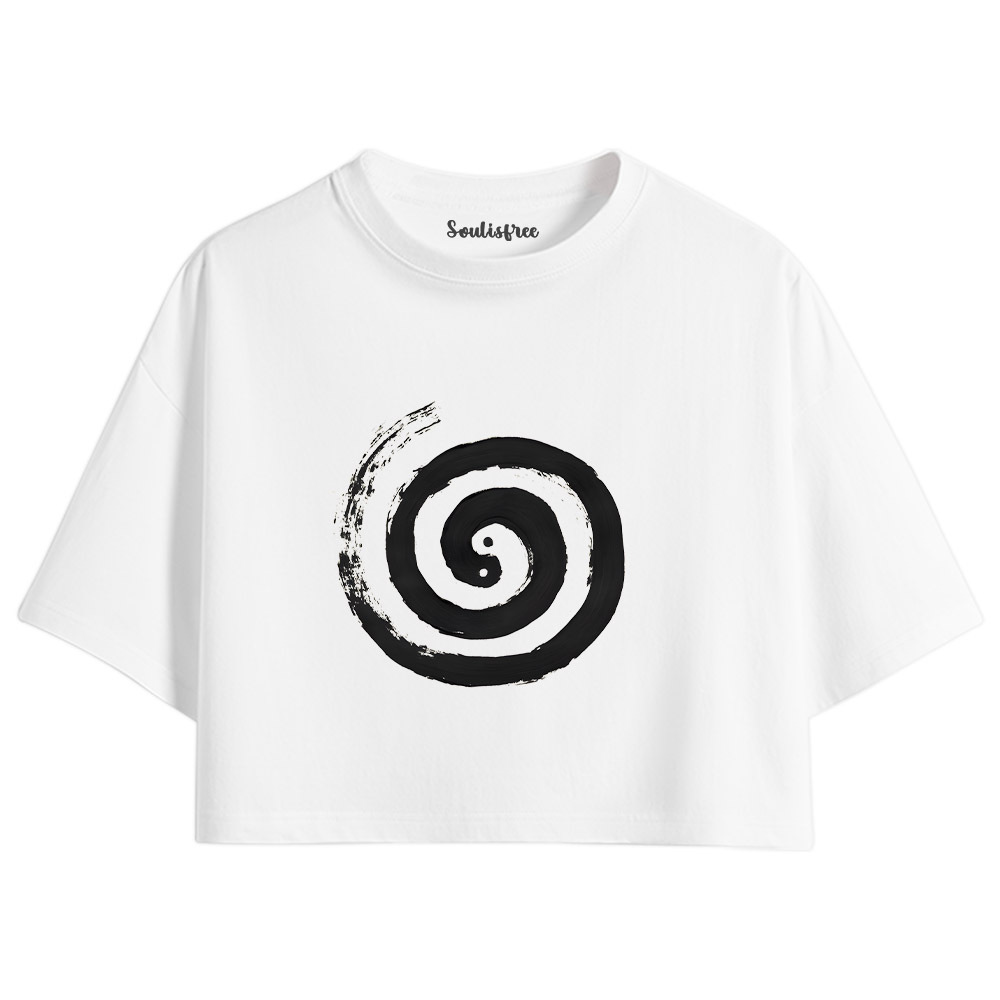 Designed The Cycle Of Life Crop Top
