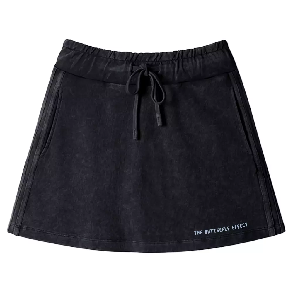 Butterfly Effect Washed A-line Mini Skirt