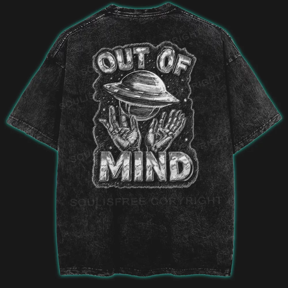 Out of Mind, Into the Void Washed Space T-shirt