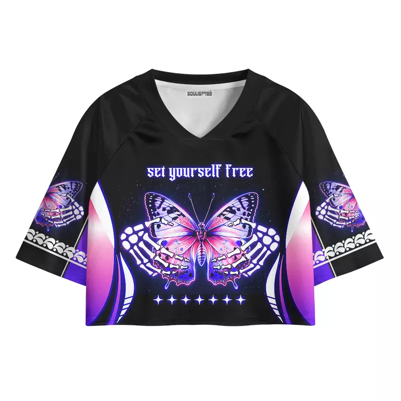 Soulisfree Set Yourself Free Cropped Jersey