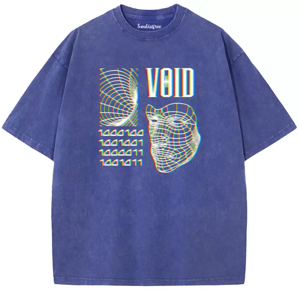 Soulisfree  Void In Binary  Washed Tee