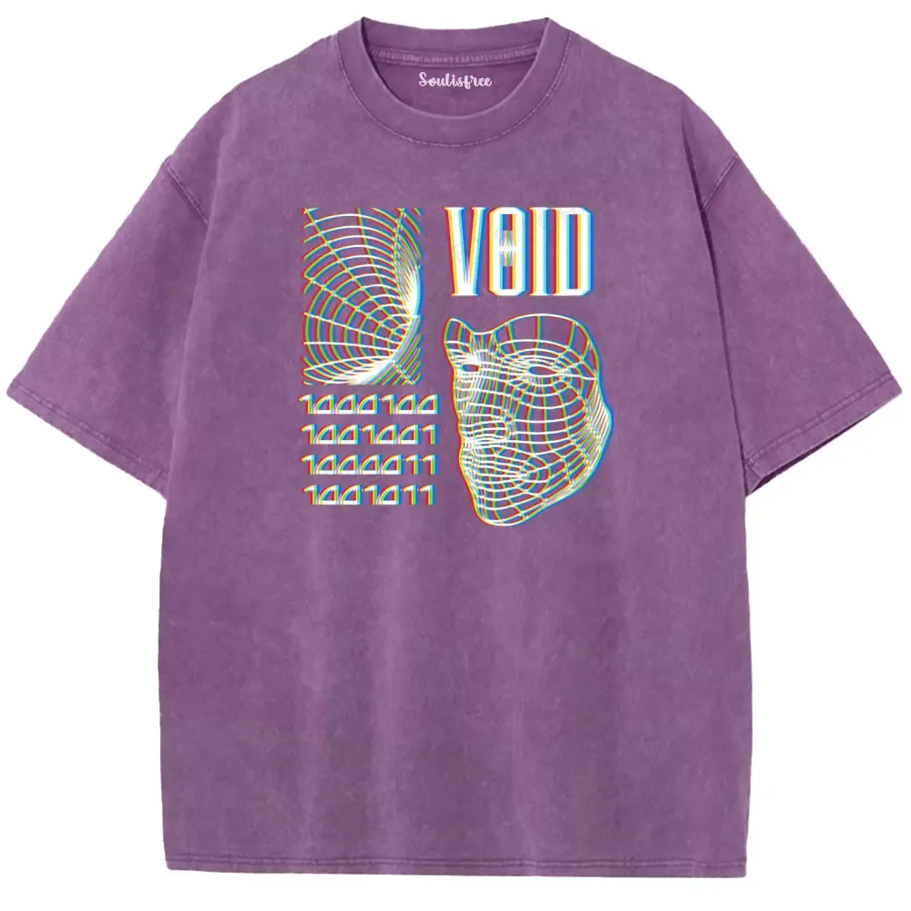 Soulisfree  Void In Binary  Washed Tee
