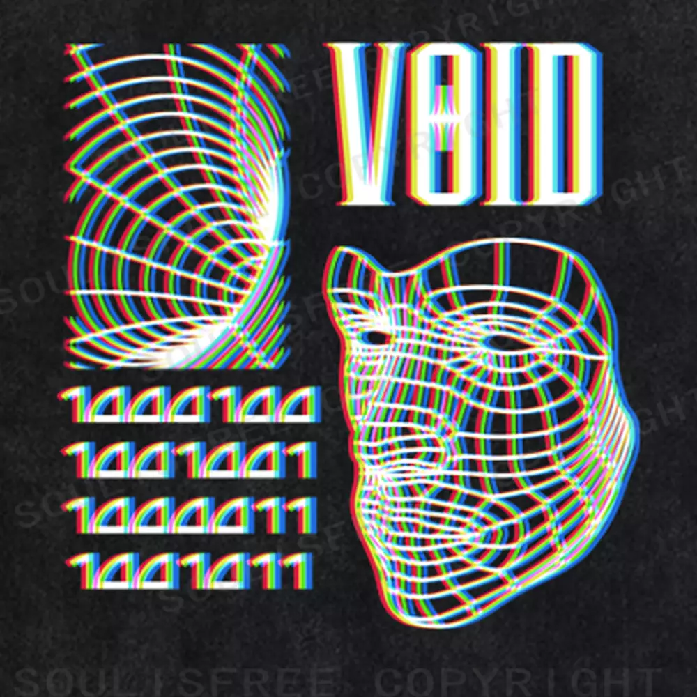 Soulisfree  Void In Binary  Washed Tee