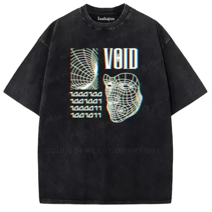 Soulisfree  Void In Binary  Washed Tee
