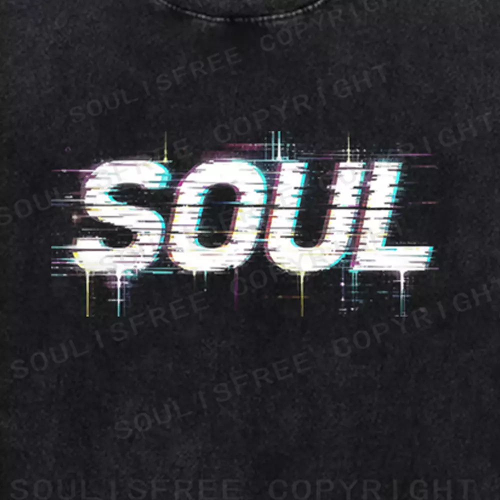 Soulisfree  VOID SOUL Washed Tee