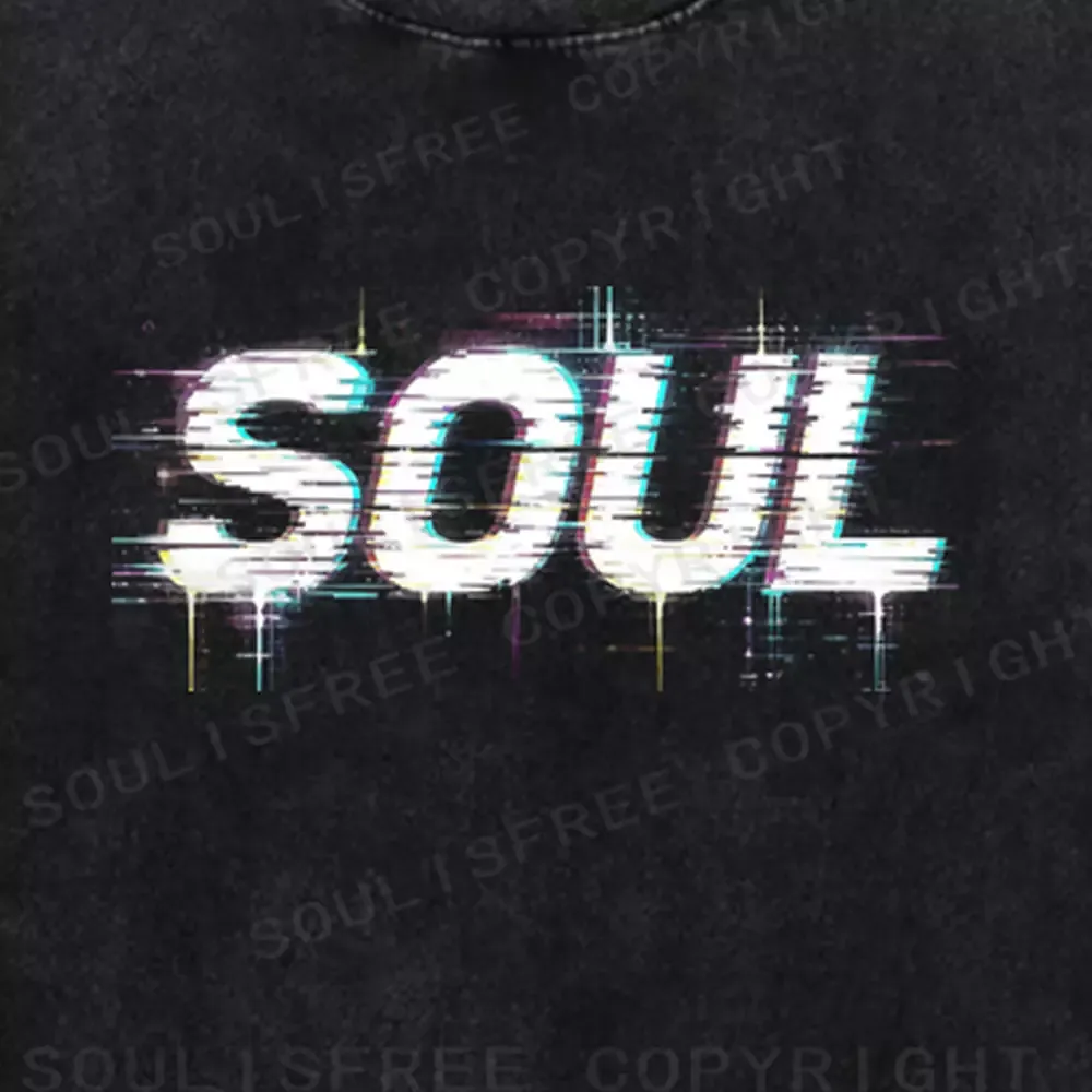 Soulisfree  VOID SOUL Washed Tee