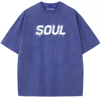 Soulisfree  VOID SOUL Washed Tee