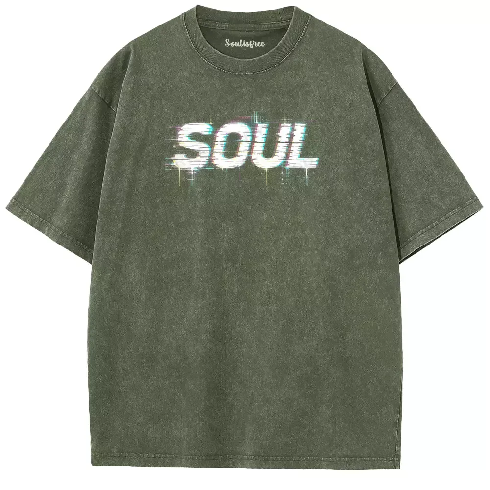 Soulisfree  VOID SOUL Washed Tee