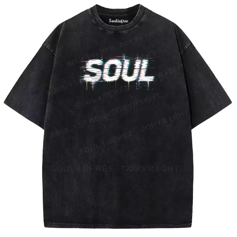 Designed Soulisfree VOID SOUL Washed Tee