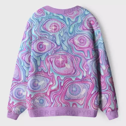 Pastel Flow Ocular Ugly Cardigan Sweaters