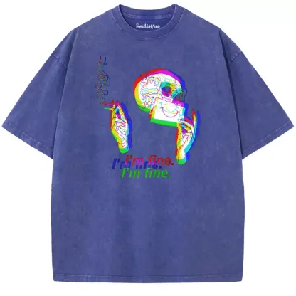 Soulisfree  I'm Fine. Washed Tee