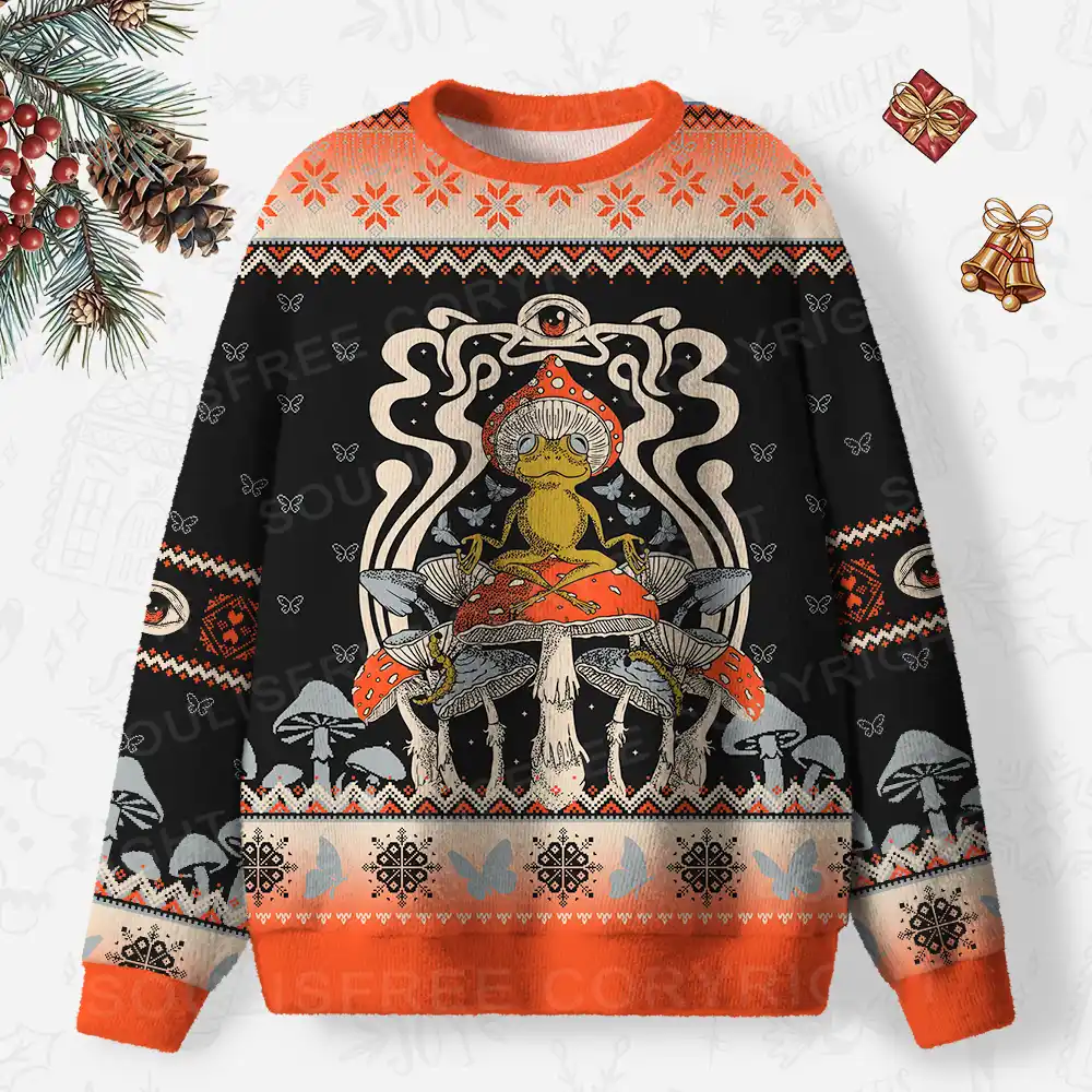 Relaxing Moment Ugly Christmas Knit Sweatshirt