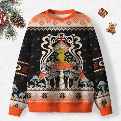 Relaxing Moment Ugly Christmas Knit Sweatshirt