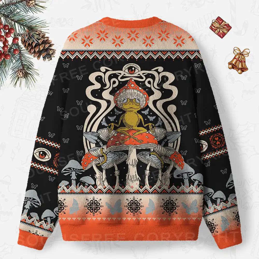 Relaxing Moment Ugly Christmas Knit Sweatshirt