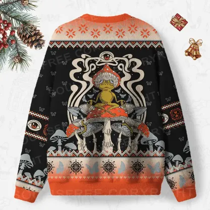 Relaxing Moment Ugly Christmas Knit Sweatshirt