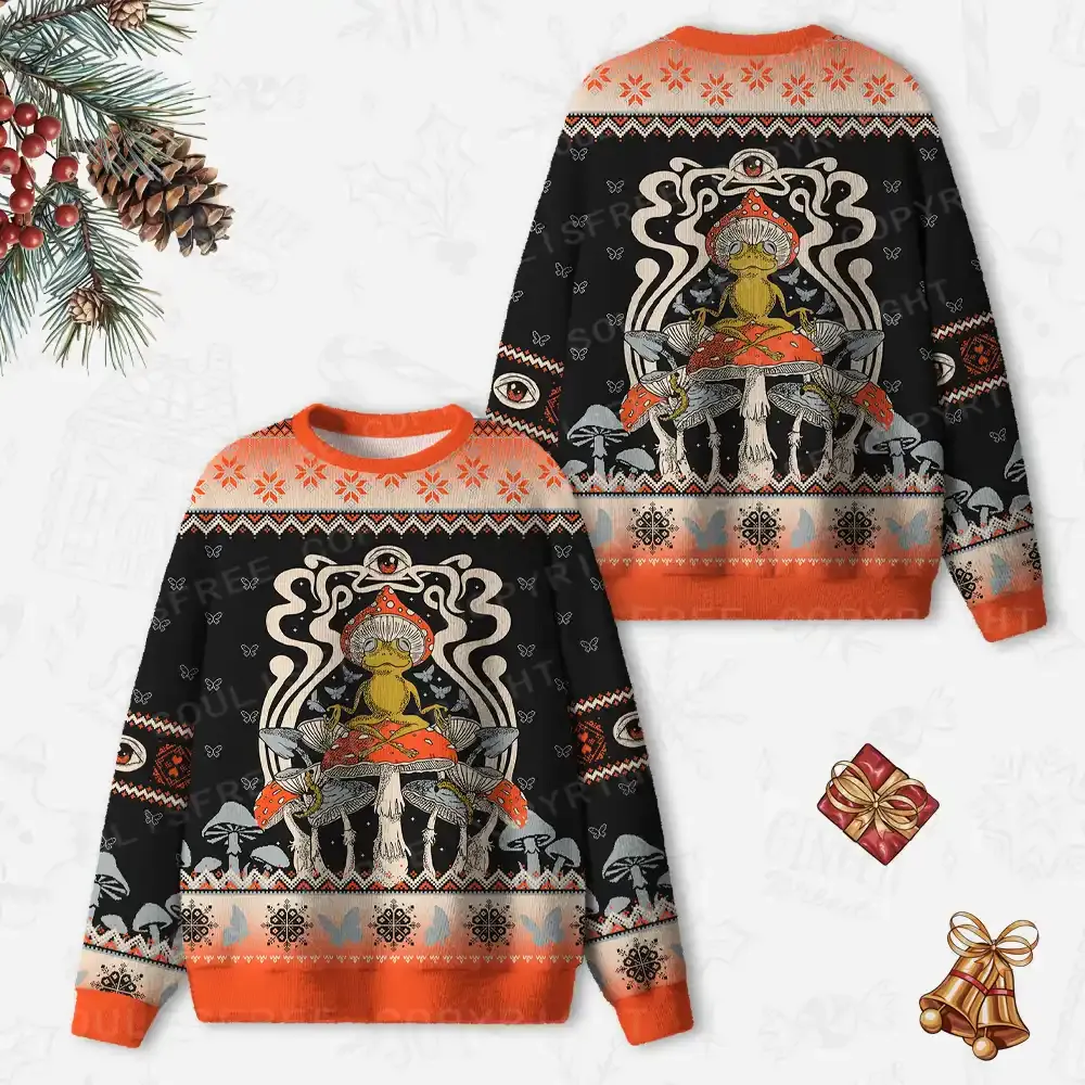 Relaxing Moment Ugly Christmas Knit Sweatshirt