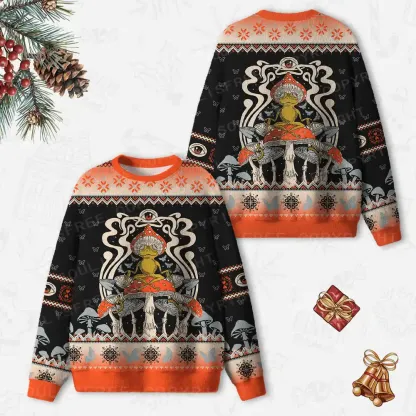 Relaxing Moment Ugly Christmas Knit Sweatshirt