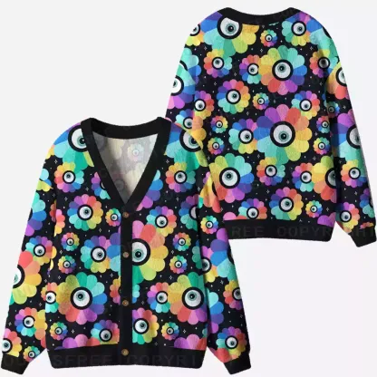All-Seeing Bloom Ugly Cardigan Sweaters