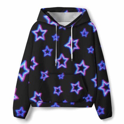 Soulisfree  Colorful Stars Scene  All-Over Print Hoodie