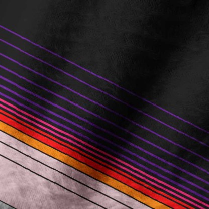 Soulisfree Synthwave Gradient Sunset Fuzzy Beanie