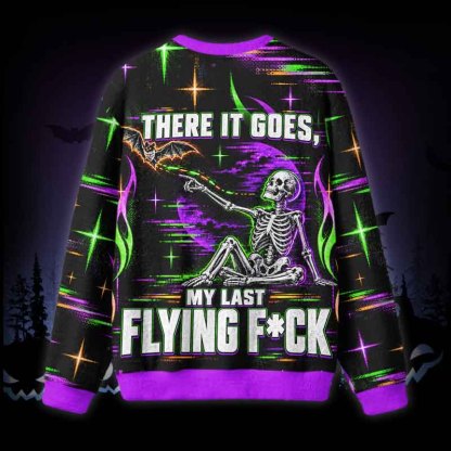 Soulisfree There It Goes My Last Flying Fuzzy Crewneck Sweater