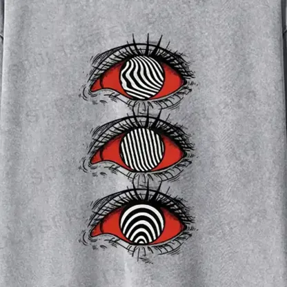 Psychedelic Eye Washed Long Sleeve Shirt