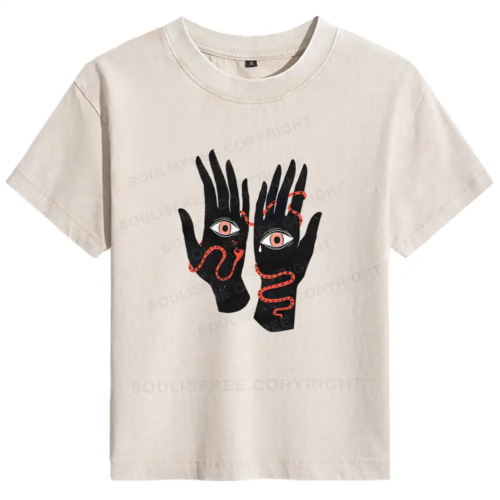The Eyes Will Not Deceive You Basic Washed T-shirt