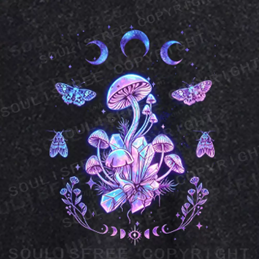 Soulisfree Lunar Fungi Raglan Crop Tee