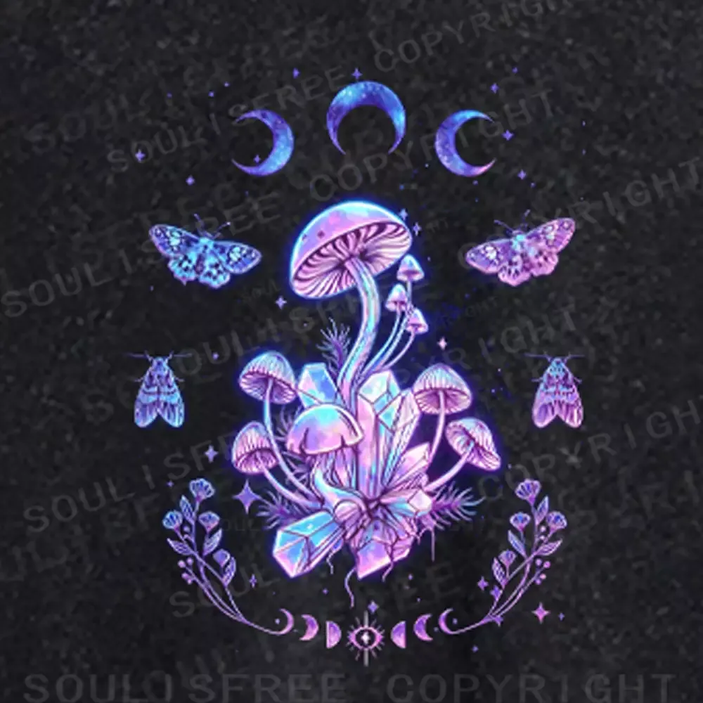 Soulisfree Lunar Fungi Raglan Crop Tee