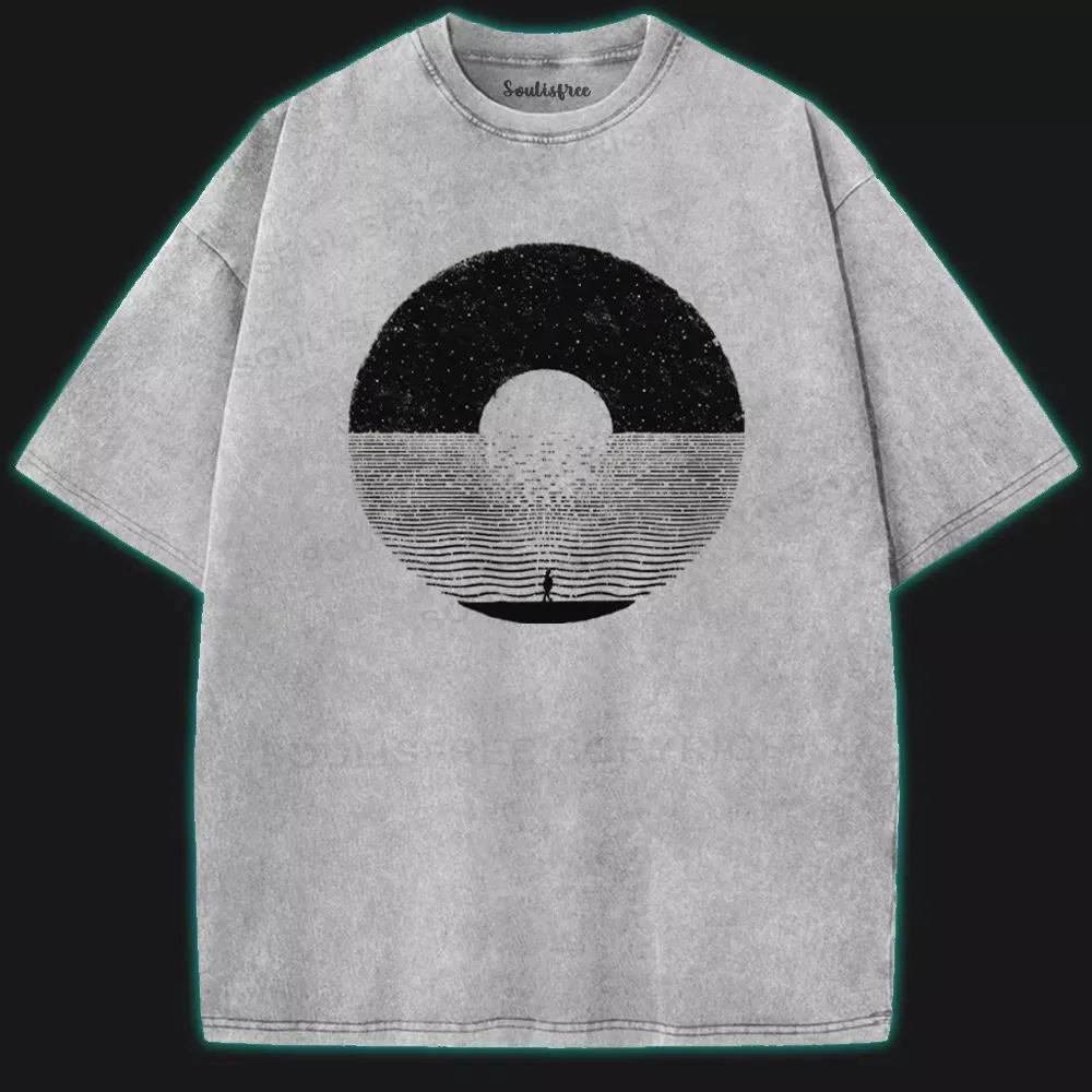 The Horizon Within Washed Space T-shirt