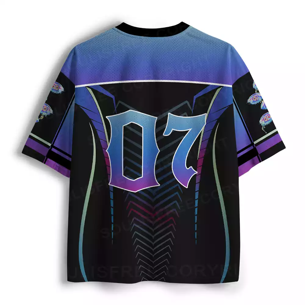 Chromatic Dripping Eye Cyber Mesh Jersey