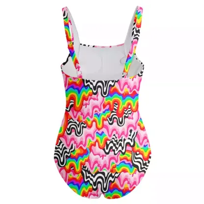 Soulisfree Psychedelic Wave One‑Piece Swimsuit