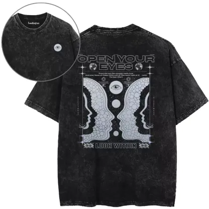 Open Your Eyes, Look Within Washed T-shirt