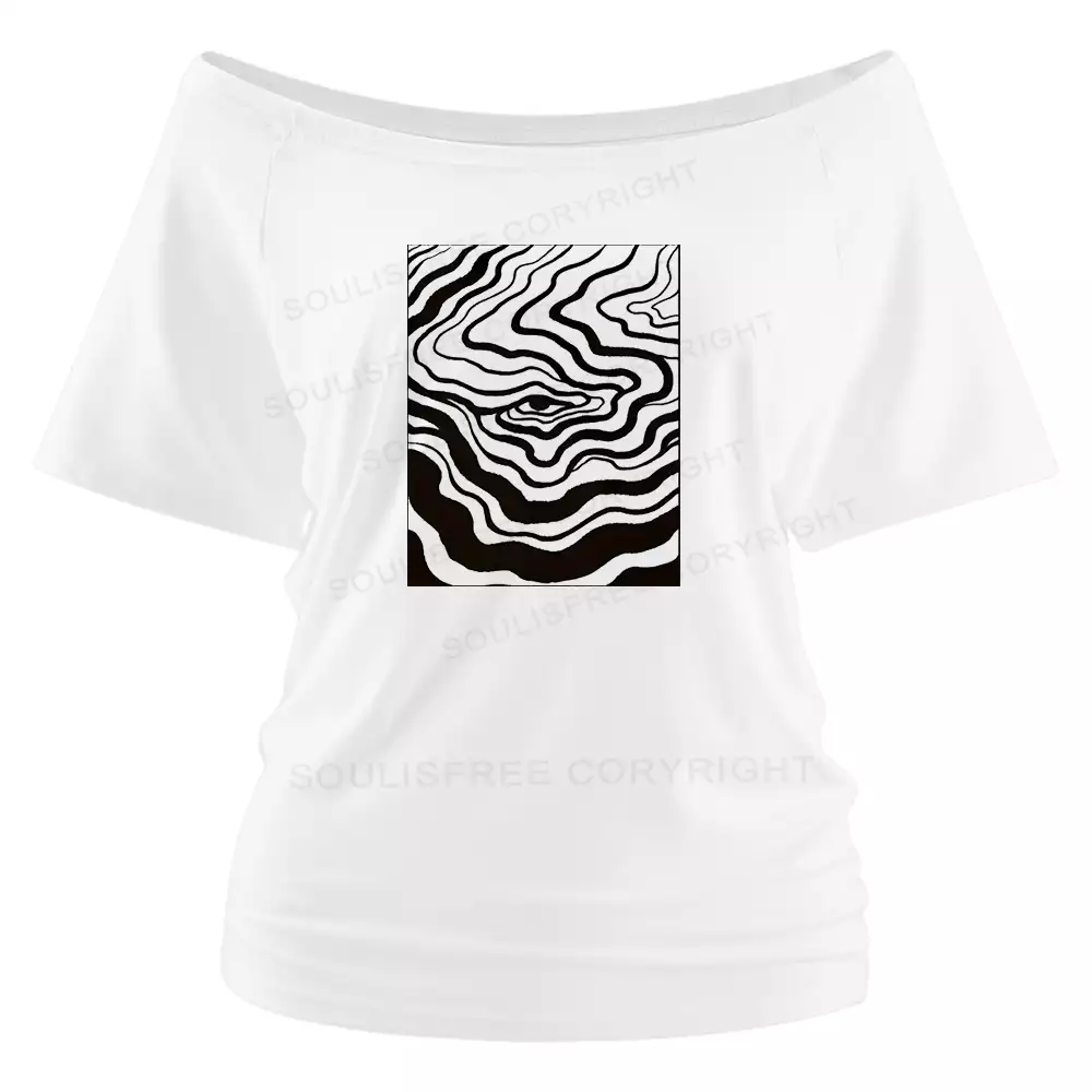 You can change your mind at any given moment Off Shoulder Top