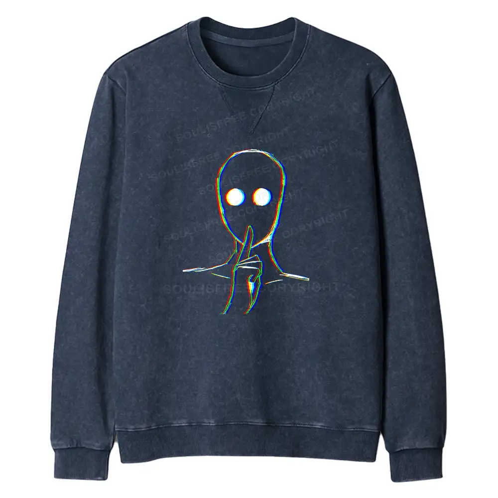 Reminder Of Strangers Regular Fit Washed Sweatshirt