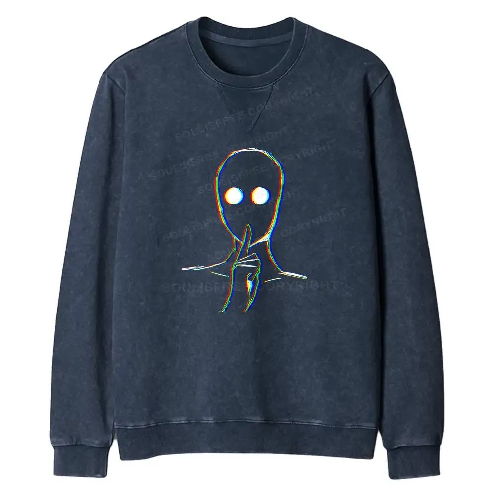 Reminder Of Strangers Regular Fit Washed Sweatshirt