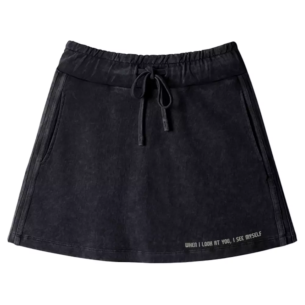 Reflections of the Soul 1 Washed A-line Mini Skirt