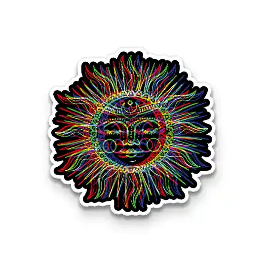 Vibes of the Sun 1PCS Stickers