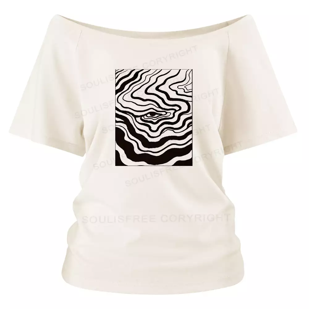 You can change your mind at any given moment Off Shoulder Top