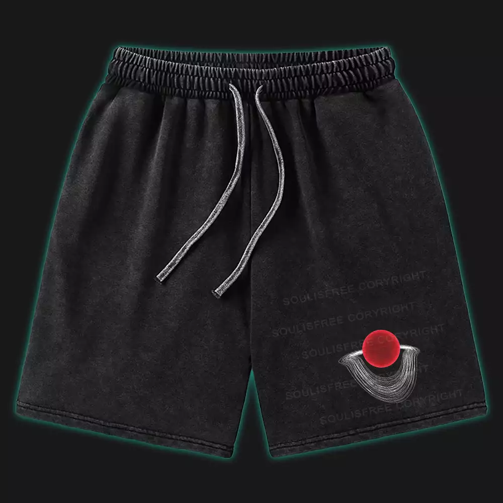 Black Hole Washed Shorts