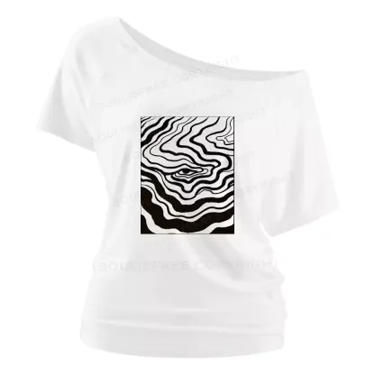 You can change your mind at any given moment Off Shoulder Top