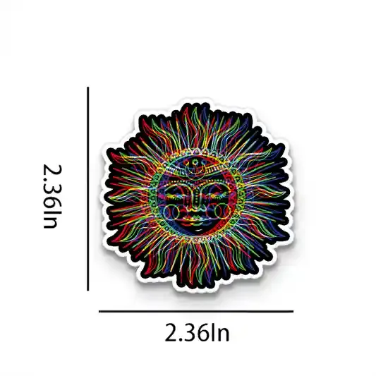 Vibes of the Sun 1PCS Stickers