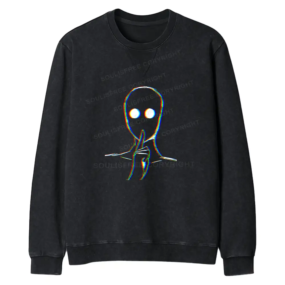 Reminder Of Strangers Regular Fit Washed Sweatshirt