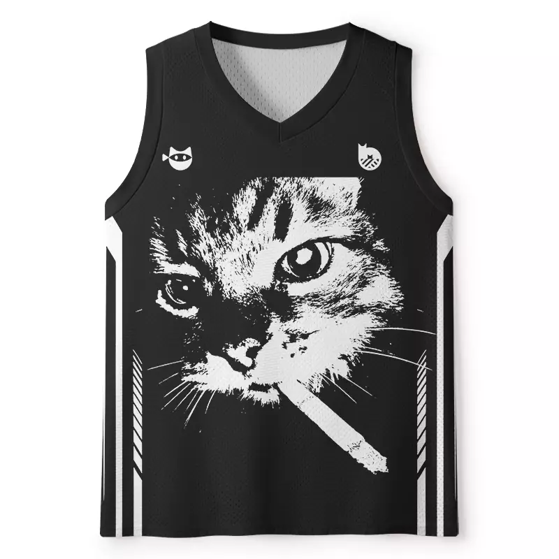 Soulisfree Stylish Feline Vibe Mesh Tank