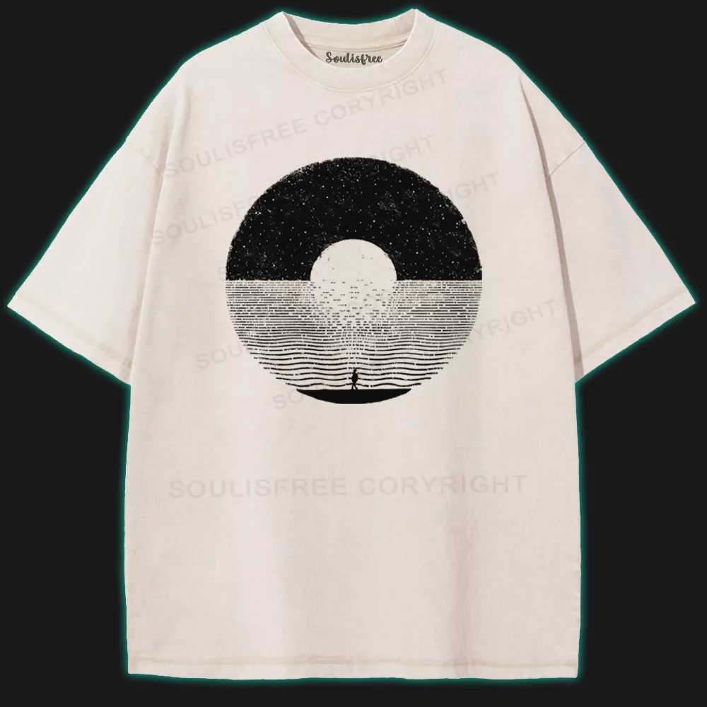 The Horizon Within Washed Space T-shirt