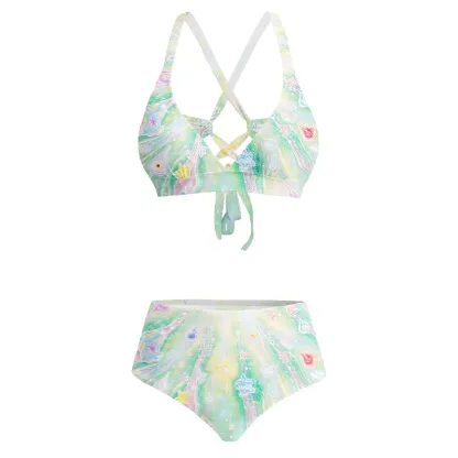 Soulisfree Magical Aura Starburst Heart Glitch Cross Bikini