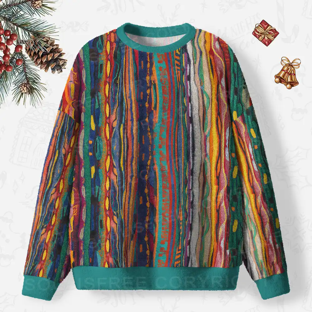 Woven Chaos Ugly Christmas Knit Sweatshirt